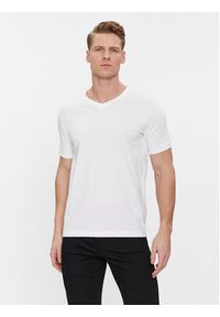 Karl Lagerfeld - KARL LAGERFELD Komplet 2 t-shirtów 765001 500298 Biały Slim Fit. Typ kołnierza: dekolt w karo. Kolor: biały. Materiał: bawełna #4