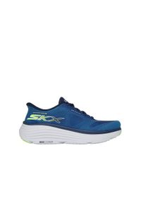 skechers - Buty sportowe do biegania męskie Skechers Max Cushioning SLIP-INS. Okazja: na co dzień. Kolor: niebieski. Model: Skechers Sport