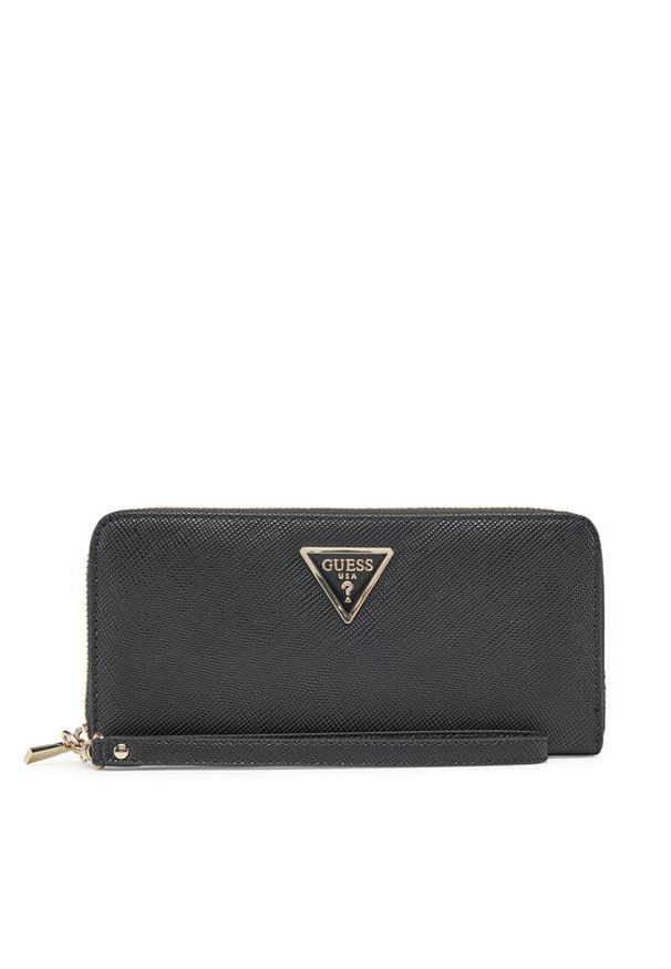 Guess Duży Portfel Damski SWZG85 00146 Czarny. Kolor: czarny. Materiał: skóra