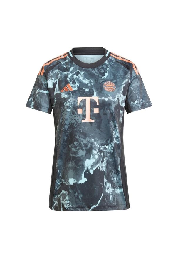Adidas - Koszulka FC Bayern 24/25 Away. Kolor: czarny. Materiał: materiał