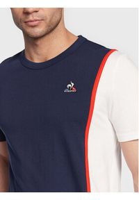 Le Coq Sportif T-Shirt 2220287 Granatowy Regular Fit. Kolor: niebieski. Materiał: bawełna