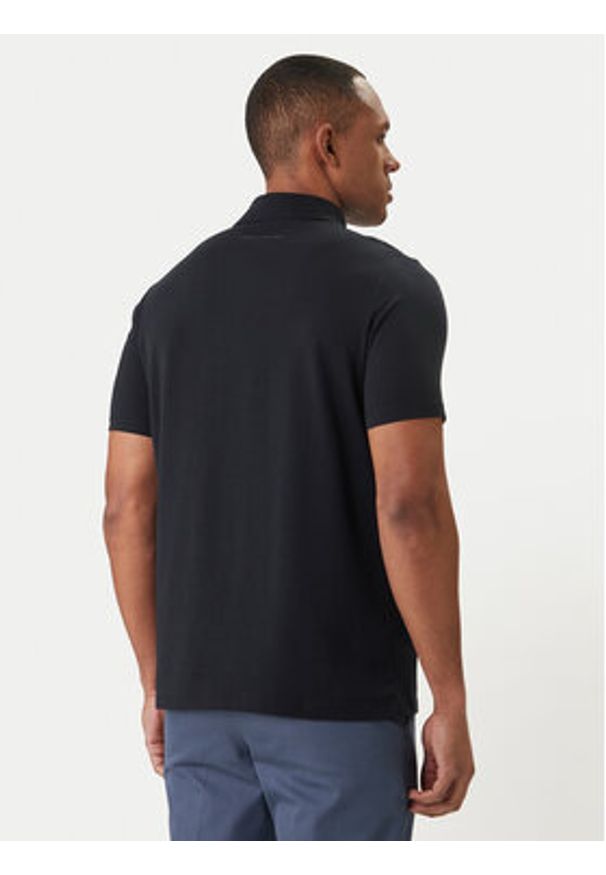 Karl Lagerfeld - KARL LAGERFELD Polo 745750 562221 Granatowy Regular Fit. Typ kołnierza: polo. Kolor: niebieski. Materiał: bawełna