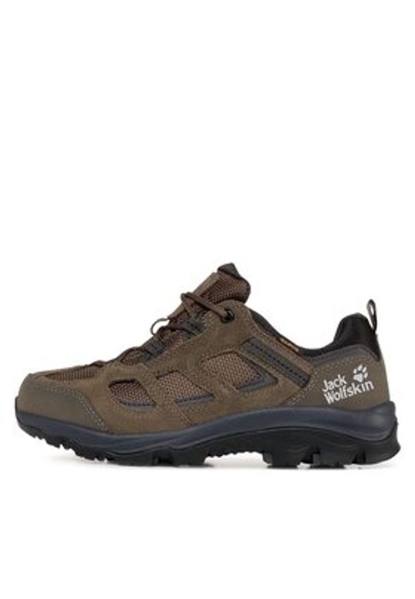 Jack Wolfskin Trekkingi Vojo 3 Texapore Low M 4042441 Brązowy. Kolor: zielony. Materiał: zamsz, skóra. Sport: turystyka piesza