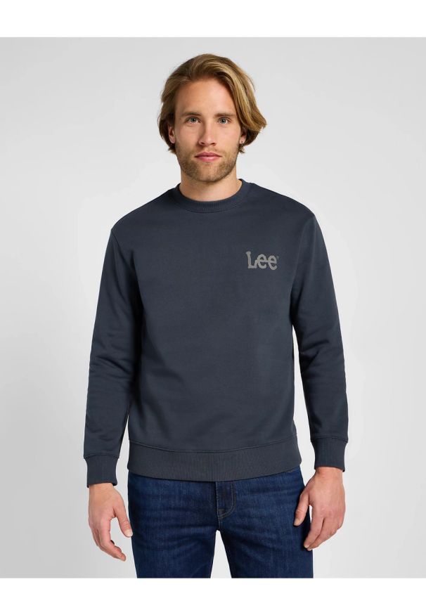 Lee - LEE MĘSKA BLUZA WOBBLY LEE SWS DARK MUTED GRAY 112355746 L81M008531