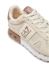 EA7 Emporio Armani Sneakersy X8X151 XK354 T996 Beżowy. Kolor: beżowy. Materiał: skóra, zamsz #6