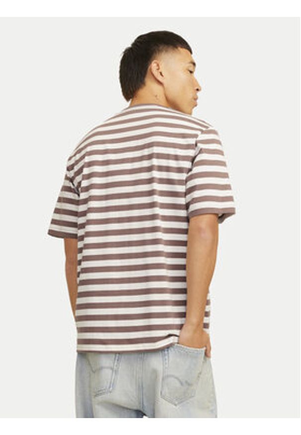 Jack & Jones T-Shirt Vesterbro 12265748 Beżowy Relaxed Fit. Kolor: beżowy. Materiał: bawełna