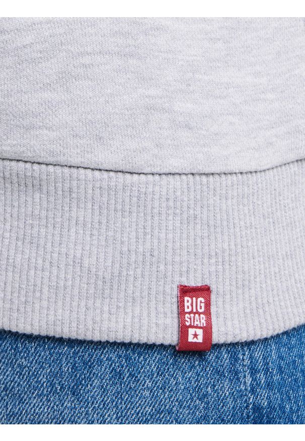 Big-Star - Bluza damska ze stójką szara Chita 901. Typ kołnierza: kołnierzyk stójkowy. Kolor: szary. Materiał: bawełna, żakard
