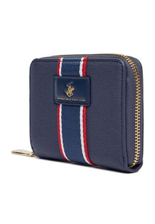 Beverly Hills Polo Club Portfel CEO-BHPC-W1-005-AW25 Granatowy. Kolor: niebieski. Materiał: materiał