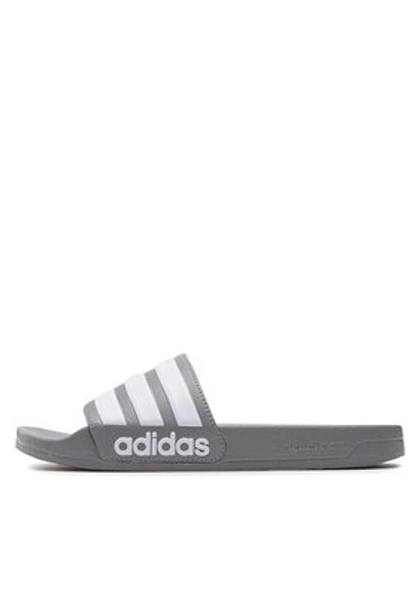 Adidas - adidas Klapki Adilette Shower Slides GY1891 Szary. Kolor: szary. Materiał: syntetyk
