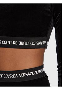 Versace Jeans Couture Bluzka 73HAH218 Czarny Slim Fit. Kolor: czarny. Materiał: syntetyk #2