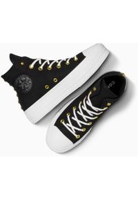Buty Converse Ctas Lift Hi, Kobiety. Kolor: czarny. Materiał: materiał