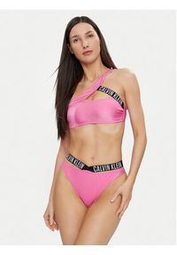 Calvin Klein Swimwear Dół od bikini KW0KW02391 Różowy. Kolor: różowy. Materiał: syntetyk