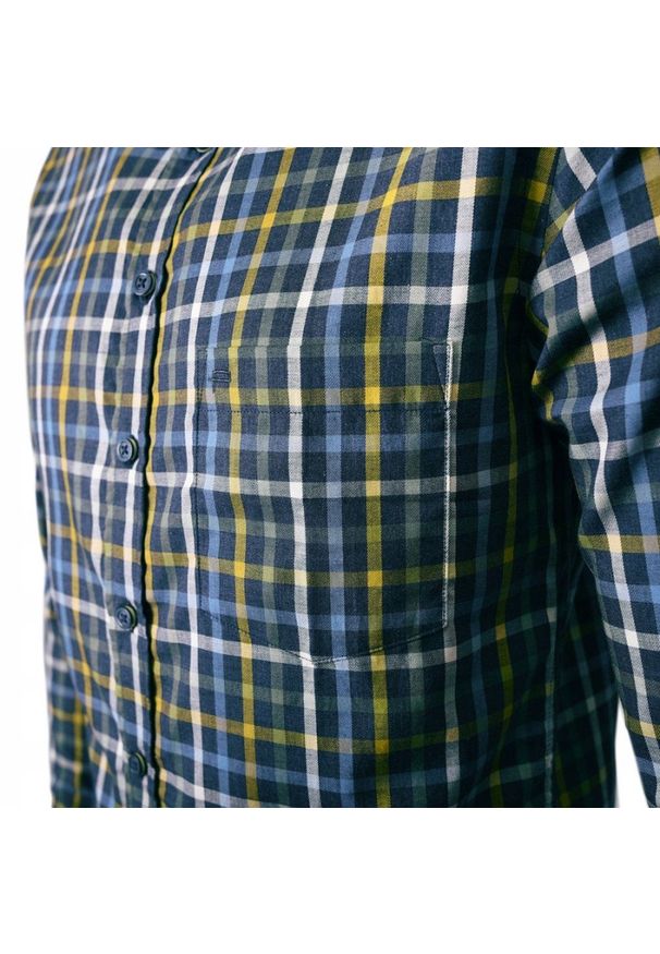 Lekko Taliowana Koszula Sportowa, Button Down - Pako Jeans - Kolorowa Kratka. Okazja: na co dzień. Typ kołnierza: button down. Kolor: wielokolorowy. Materiał: bawełna. Wzór: kratka. Styl: sportowy