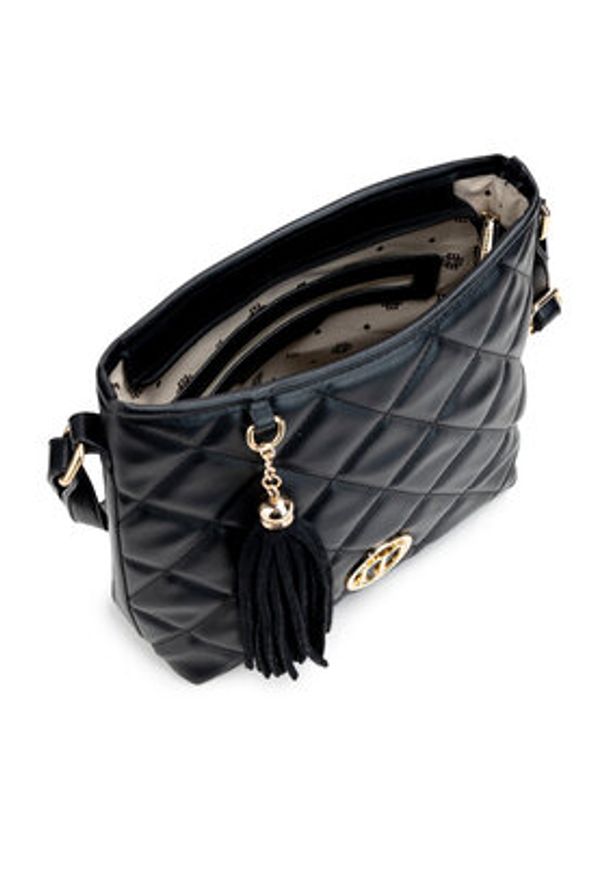 Monnari Torebka TORIMP0-24Z-BAG4080-K020D000 Czarny. Kolor: czarny. Materiał: skórzane