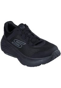 skechers - Adidasy Skechers Max Cushioning Endea, Mężczyźni. Kolor: czarny. Materiał: materiał. Sport: fitness