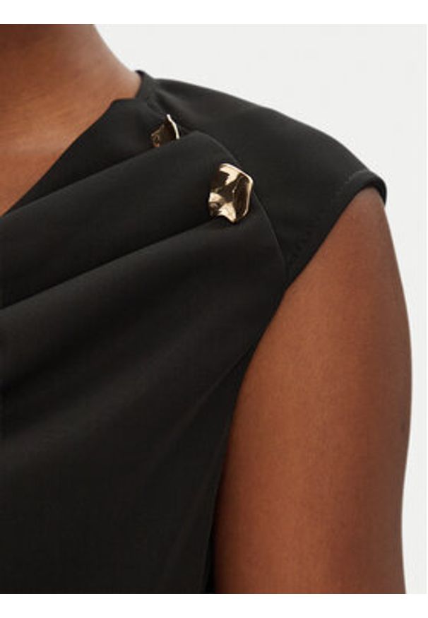 Rinascimento Bluzka CFC0123497003 Czarny Regular Fit. Kolor: czarny. Materiał: syntetyk