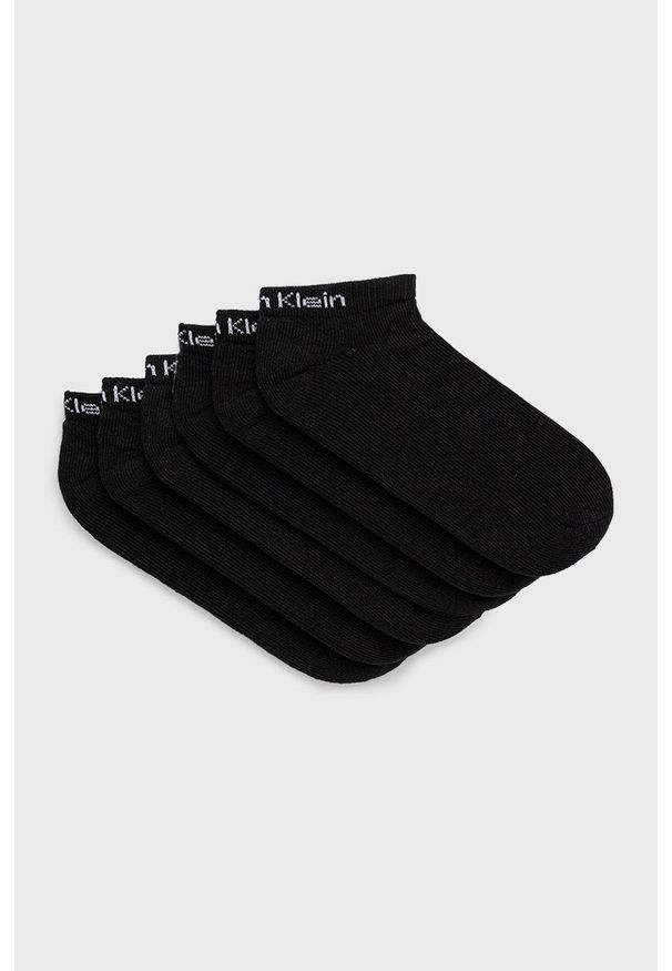 Calvin Klein Skarpetki (6-pack) męskie kolor czarny. Kolor: czarny