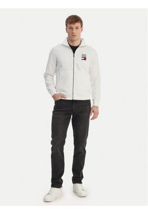 TOMMY HILFIGER - Tommy Hilfiger Bluza Embro MW0MW42466 Biały Regular Fit. Kolor: biały. Materiał: bawełna