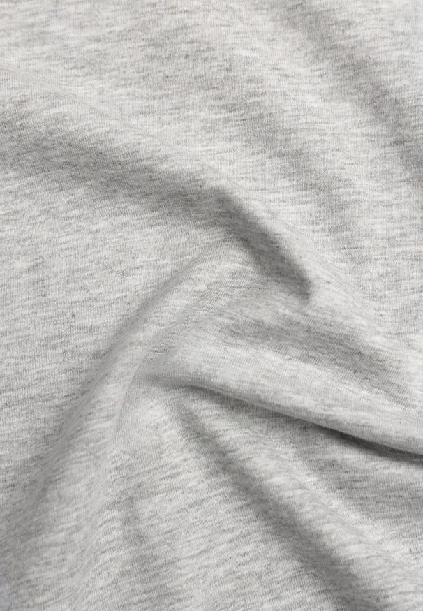 Born2be - Szary Bawełniany T-shirt w Klasycznym Stylu Nedila. Kolor: szary. Materiał: bawełna. Długość: długie. Styl: klasyczny