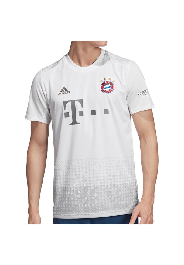 Adidas - Bayern Monachium Away 19/20 406. Kolor: biały, wielokolorowy, szary