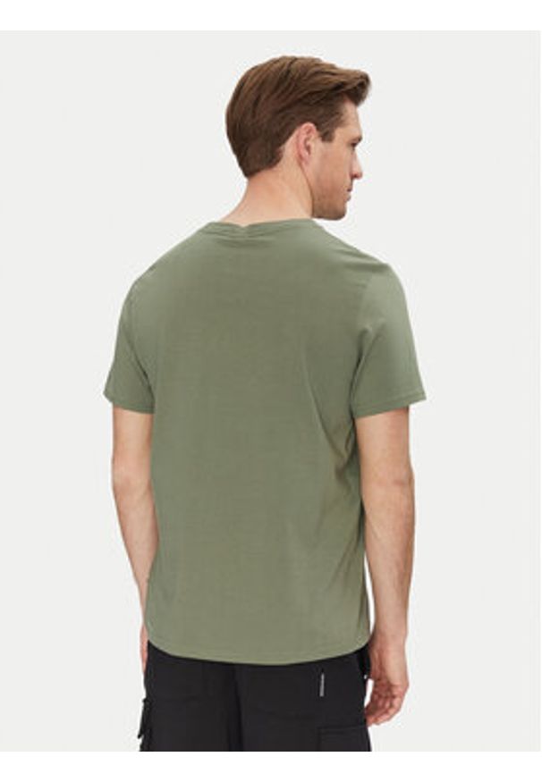 Moose Knuckles T-Shirt Duluth M15MT759 Zielony Regular Fit. Kolor: zielony. Materiał: bawełna