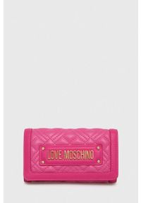 Love Moschino portfel damski kolor różowy. Kolor: różowy #1