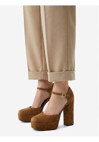 Eva Minge Czółenka EO-NIKI-E340-70H Brązowy. Kolor: brązowy. Materiał: skóra, zamsz #4