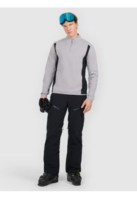 4f - 4F Bielizna termiczna ocieplana (góra) męska - szara S. Typ kołnierza: kołnierzyk stójkowy. Kolor: szary. Sezon: zima. Sport: turystyka piesza #2