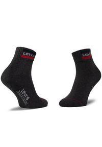Levi's® Skarpety krótkie 37157-0148 Czarny. Kolor: czarny. Materiał: materiał
