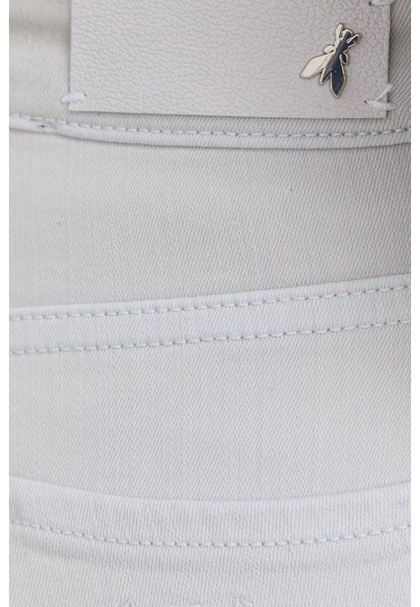 Patrizia Pepe Jeansy damskie high waist. Stan: podwyższony. Kolor: szary