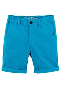Bermudy z wywijanymi nogawkami bonprix niebieski capri. Kolor: niebieski #1