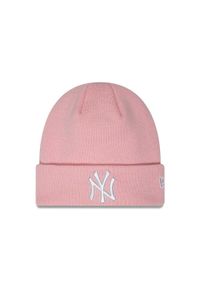 Czapka damska New Era Female Essential Cuff Beanie New York Yankees. Kolor: różowy