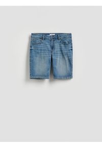Reserved - Jeansowe szorty slim fit - indigo jeans. Materiał: jeans