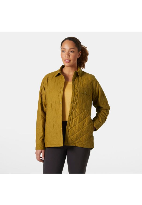 Damska ocieplana kurtka turystyczna Helly Hansen Isfjord. Kolor: brązowy. Technologia: Primaloft