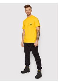 CATerpillar T-Shirt 2511868 Żółty Regular Fit. Kolor: żółty. Materiał: bawełna #2