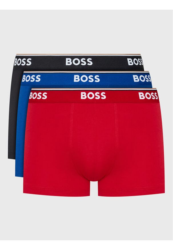 BOSS - Boss Komplet 3 par bokserek Power 50475274 Kolorowy. Materiał: bawełna. Wzór: kolorowy