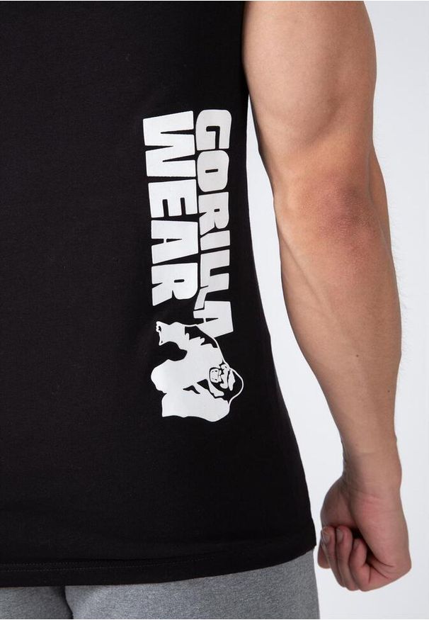 GORILLA WEAR - Oswego S Z kapturem Koszulka - Czarny. Typ kołnierza: kaptur. Kolor: czarny. Długość rękawa: bez rękawów. Styl: sportowy