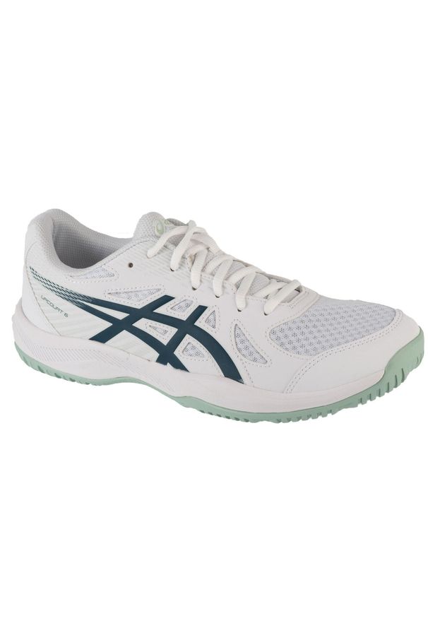 Asics - Buty do siatkówki męskie, Upcourt 6. Kolor: niebieski, wielokolorowy, biały. Sport: siatkówka