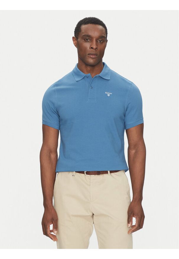 Barbour Polo Original Sports MML0358BU67 Niebieski Tailored Fit. Typ kołnierza: polo. Kolor: niebieski. Materiał: bawełna