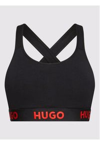 Hugo Biustonosz top Sporty Logo 50469628 Czarny. Kolor: czarny. Materiał: bawełna