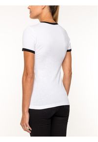Trussardi Jeans - Trussardi T-Shirt Cotton 56T00184 Biały Slim Fit. Kolor: biały. Materiał: bawełna #4