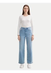 Tom Tailor Denim Jeansy 1045942 Niebieski Wide Leg. Kolor: niebieski