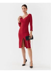 Elisabetta Franchi Sukienka koktajlowa AB-415-36E2-V400 Czerwony Regular Fit. Kolor: czerwony. Materiał: syntetyk. Styl: wizytowy #4