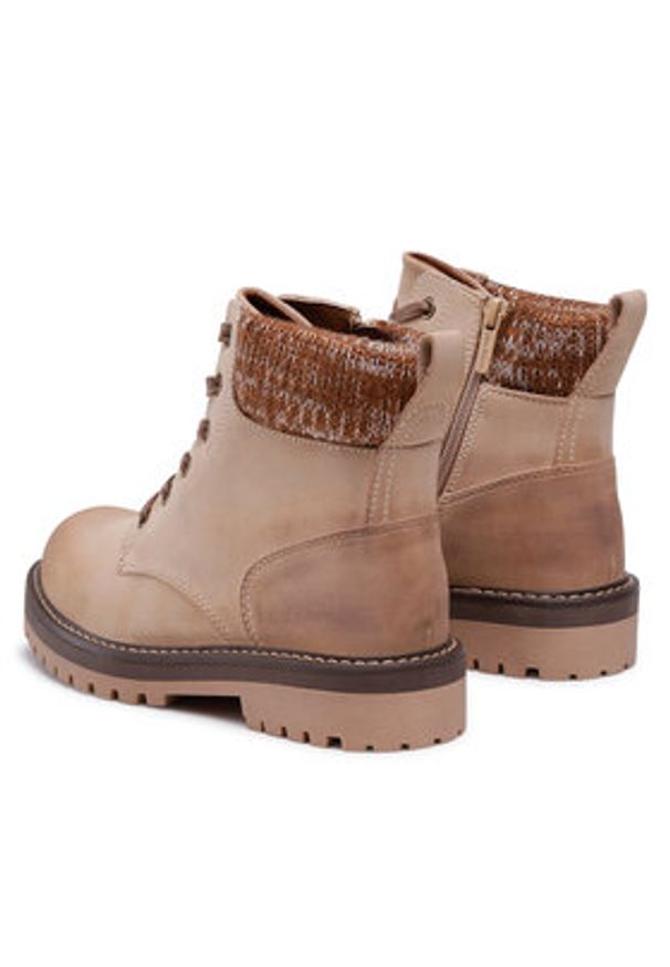 Clara Barson Trapery WS2911-03 Beżowy. Kolor: beżowy. Materiał: skóra