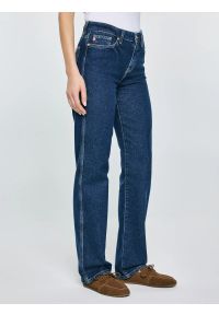 Big-Star - Jeansy damskie z prostą nogawką granatowe Myrra 545. Stan: podwyższony. Kolor: niebieski. Styl: elegancki, klasyczny #3