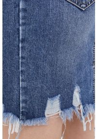 Answear Lab Spódnica jeansowa kolor granatowy mini prosta. Okazja: na co dzień. Kolor: niebieski. Materiał: jeans. Styl: wakacyjny #2