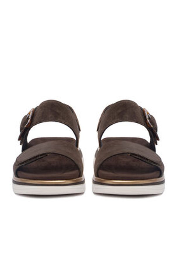 Remonte Sandały CEO-D1J62-25 Brązowy ciemny. Kolor: brązowy. Materiał: skóra, zamsz