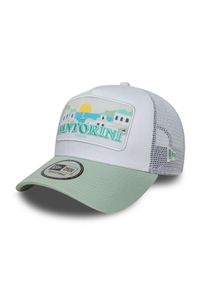 Czapka Trucker New Era Summer Santorini. Kolor: zielony. Styl: sportowy