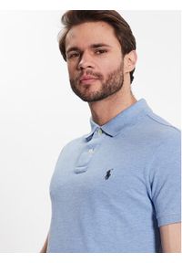 Polo Ralph Lauren Polo 710548797013 Niebieski Slim Fit. Typ kołnierza: polo. Kolor: niebieski. Materiał: bawełna