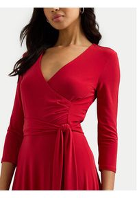 Lauren Ralph Lauren - LAUREN RALPH LAUREN Sukienka codzienna 250769904040 Czerwony Regular Fit. Okazja: na co dzień. Kolor: czerwony. Materiał: syntetyk. Typ sukienki: proste. Styl: casual #3